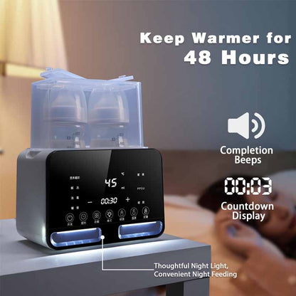 Multifunction Baby Bottle Warmer Sterilizer Fast Milk Heating Precise Temperature Control Newborn A 4