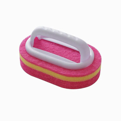 Household Cleaning Brush With Handle Sponge For Easy Kitchen And Bathroom Cleaning Tile Window Toil 6
