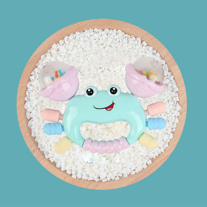 Early Development Crab Rattle Baby Toys, Random Color Teether for Newborn Babies