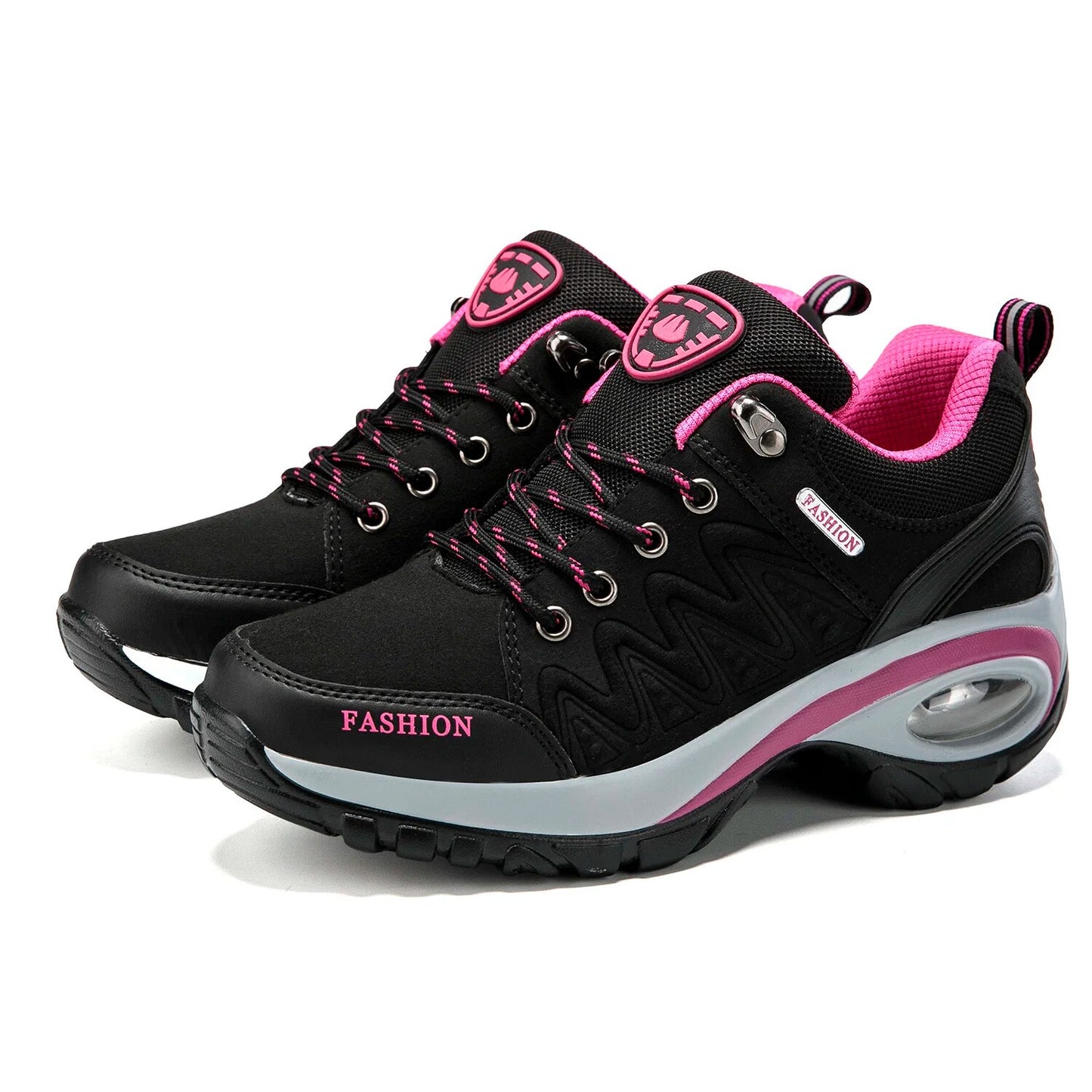 Comfortable Ladies Sneakers Breathable Platform Shoes Fashion Lace Up Casual Boots For Women Outdoo 4