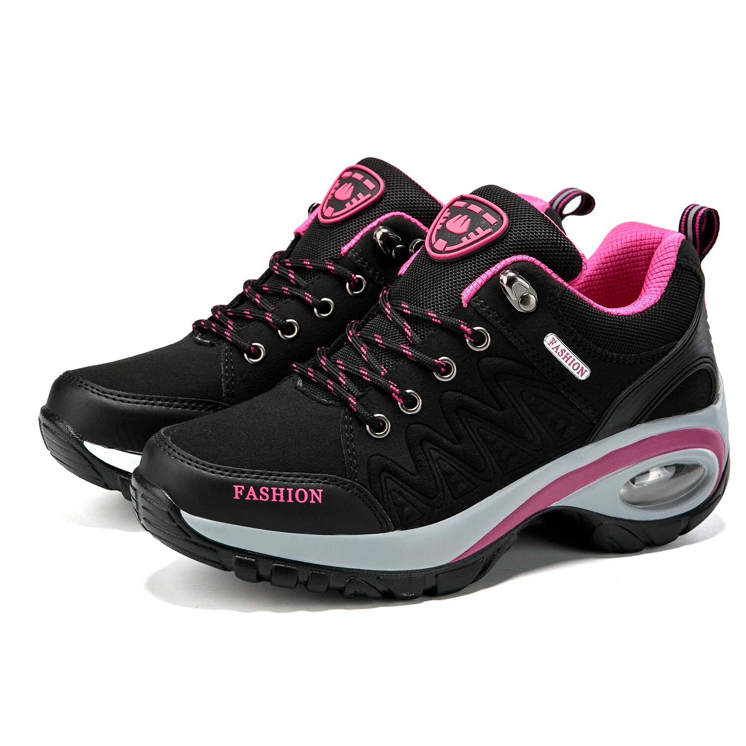 Comfortable Ladies Sneakers Breathable Platform Shoes Fashion Lace Up Casual Boots For Women Outdoo 4