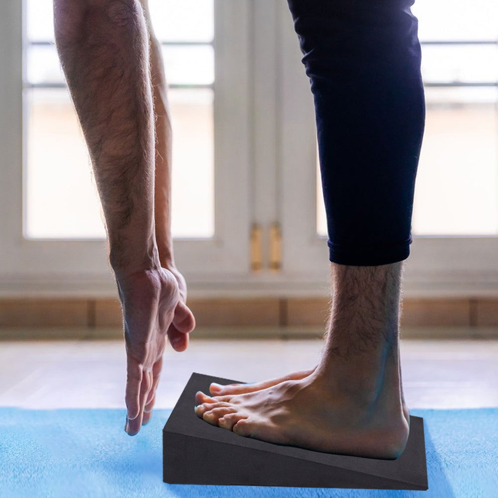 Non-Slip Yoga Wedge Blocks for Squat, Yoga Stretch Slant Board, Multi-Functional Calf Raise Block for Fitness