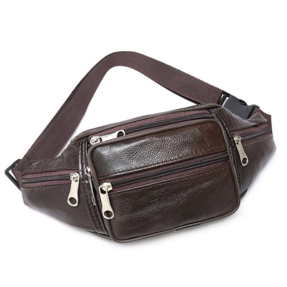 Men PU Leather Waist Pack Belt Bag Luxury Fanny Pack For Men 5