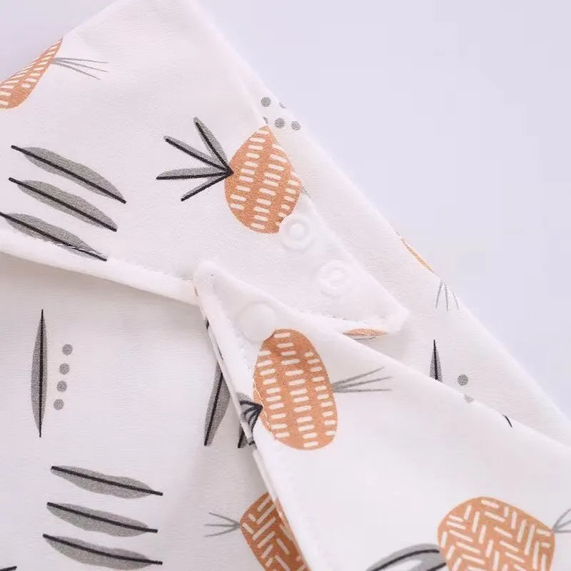Waterproof Pure Cotton Bandana Bibs Absorbent Saliva Towel Triangle Scarf For Newborn Boys And Girl