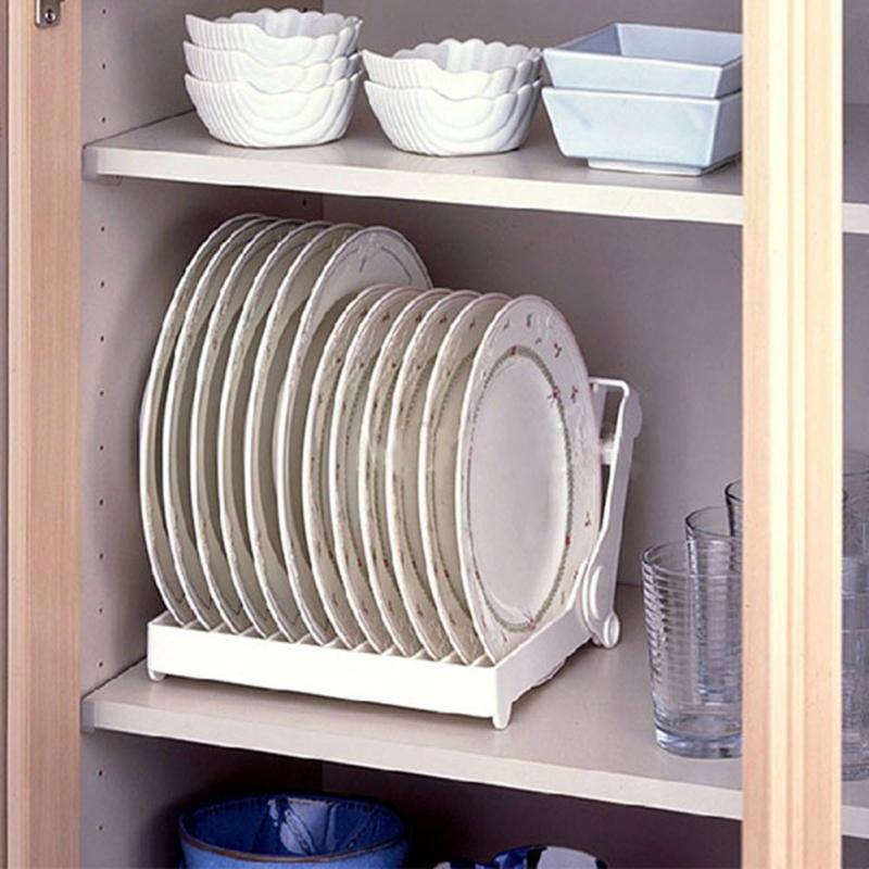 Creative Dish Plate Drain Rack, Kitchen Tableware Drying Tray, Multi-Functional Cup Storage Holder