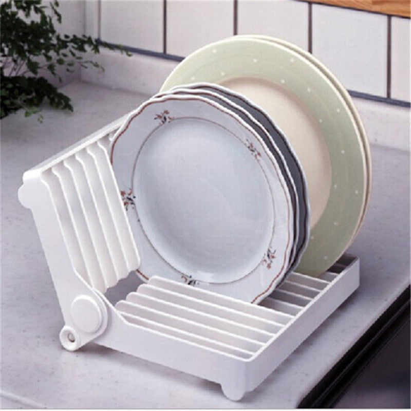 Creative Dish Plate Drain Rack Kitchen Tableware Drying Tray MultiFunctional Cup Storage Holder 2