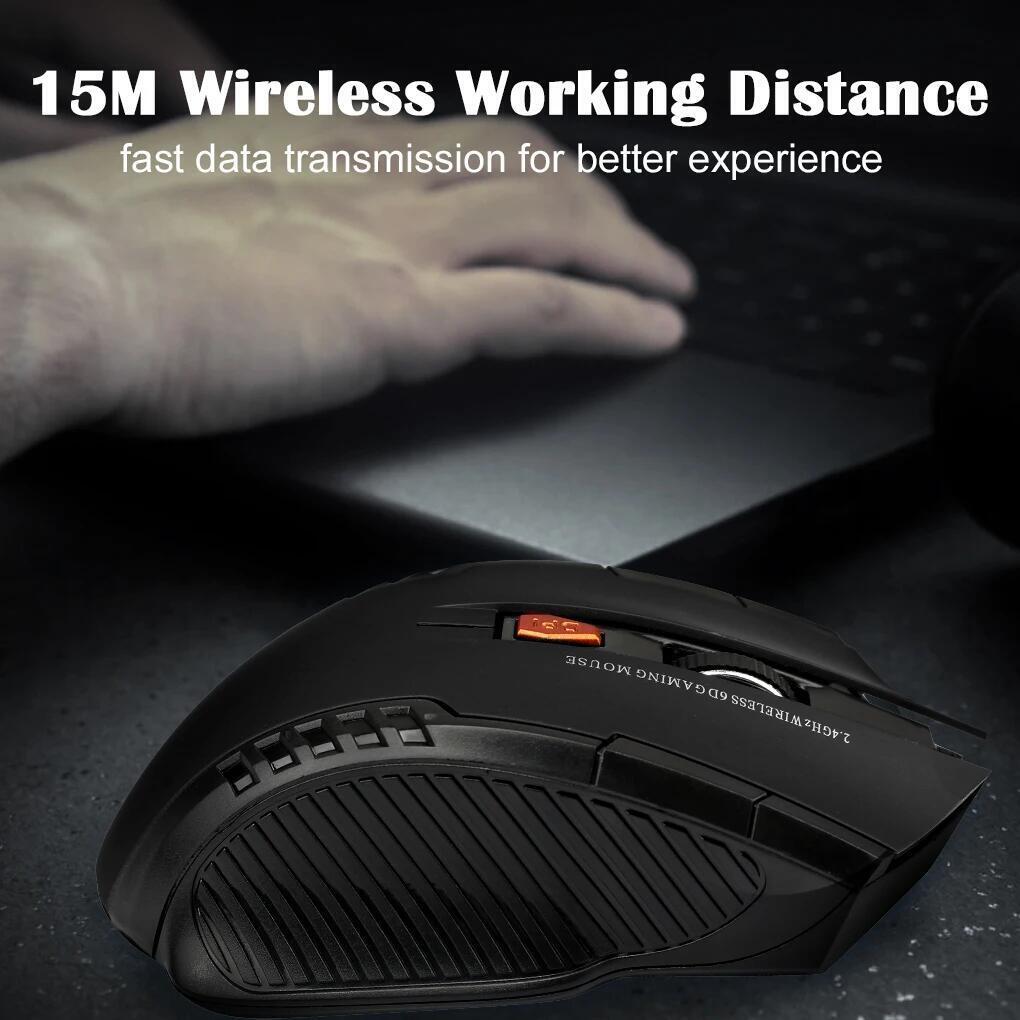 Wireless Mouse for Computer, Optical Mice with USB Receiver for Laptop, Gaming Mouse