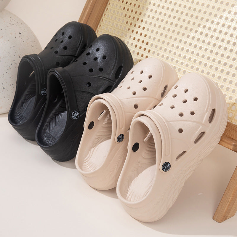 Womens Summer Platform Sandals Eva Clogs With Thick Sole Non Slip Beach Shoes For Women Hollow Out  2