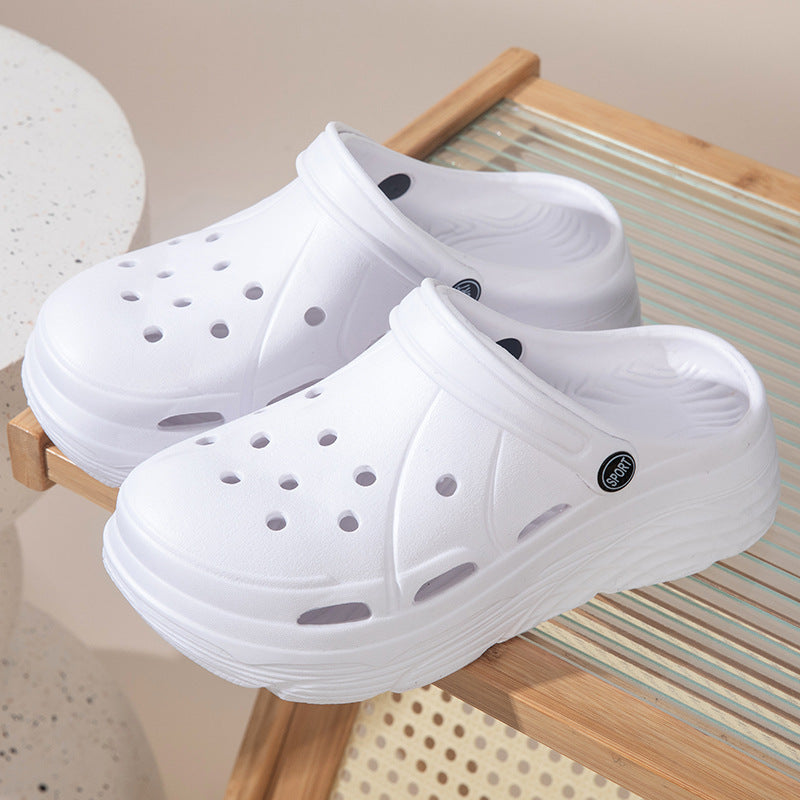 Womens Summer Platform Sandals Eva Clogs With Thick Sole Non Slip Beach Shoes For Women Hollow Out  3