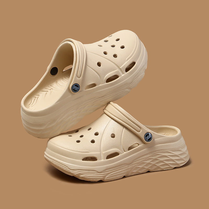Womens Summer Platform Sandals Eva Clogs With Thick Sole Non Slip Beach Shoes For Women Hollow Out  6