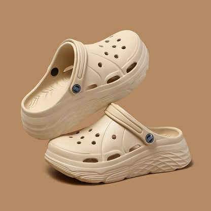 Womens Summer Platform Sandals Eva Clogs With Thick Sole Non Slip Beach Shoes For Women Hollow Out  6