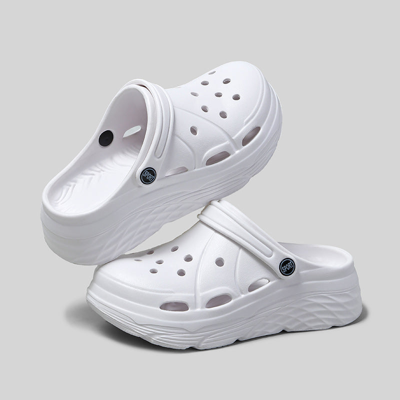 Womens Summer Platform Sandals Eva Clogs With Thick Sole Non Slip Beach Shoes For Women Hollow Out  7