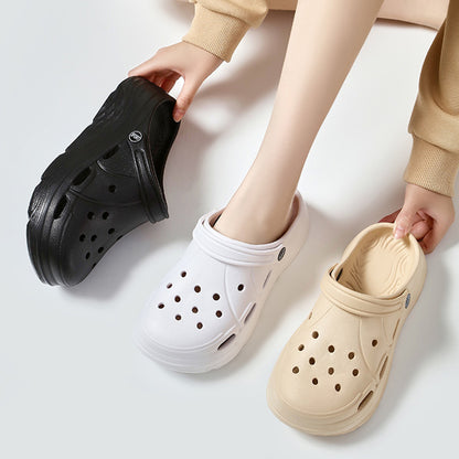 Womens Summer Platform Sandals Eva Clogs With Thick Sole Non Slip Beach Shoes For Women Hollow Out  1
