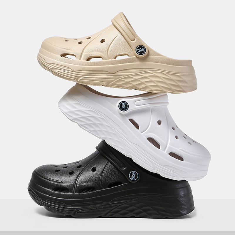 Womens Summer Platform Sandals Eva Clogs with Thick Sole Non Slip Beach Shoes for Women Hollow Out Fashion Garden