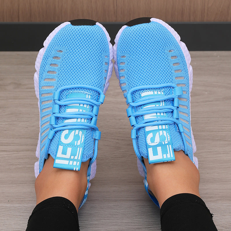 Breathable Womens Sports Platform Shoes For Outdoor Hiking Comfortable Walking Casual Trendy Design 1
