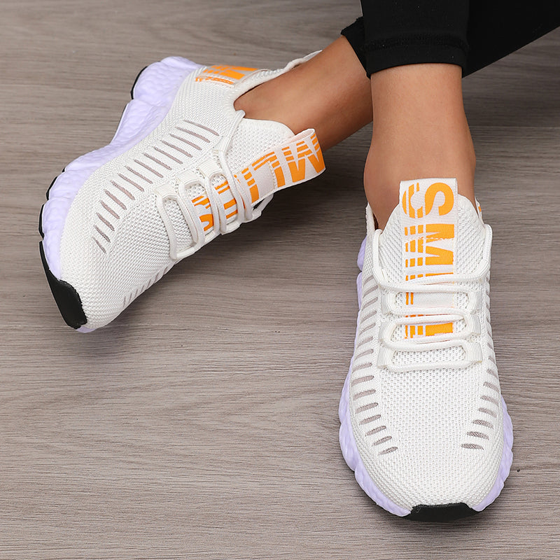 Breathable Womens Sports Platform Shoes For Outdoor Hiking Comfortable Walking Casual Trendy Design 3