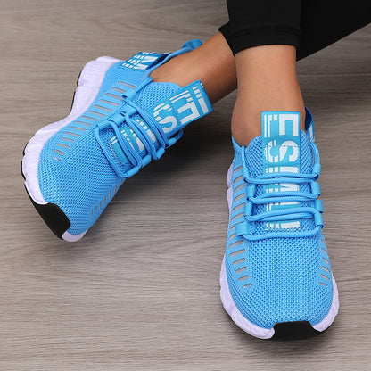 Breathable Womens Sports Platform Shoes For Outdoor Hiking Comfortable Walking Casual Trendy Design 4