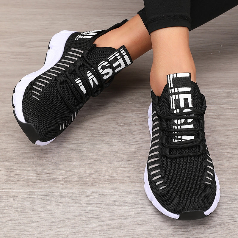 Breathable Womens Sports Platform Shoes For Outdoor Hiking Comfortable Walking Casual Trendy Design 5