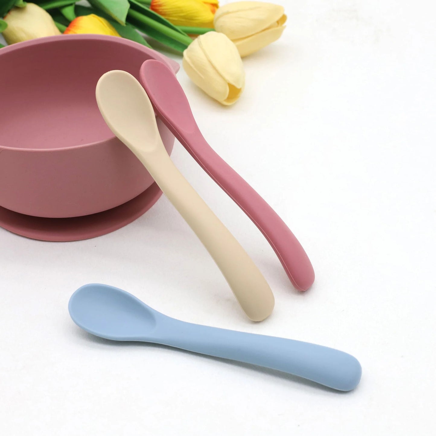 Baby Silicone Soft Feeding Spoon Set For Infants And Toddlers 3