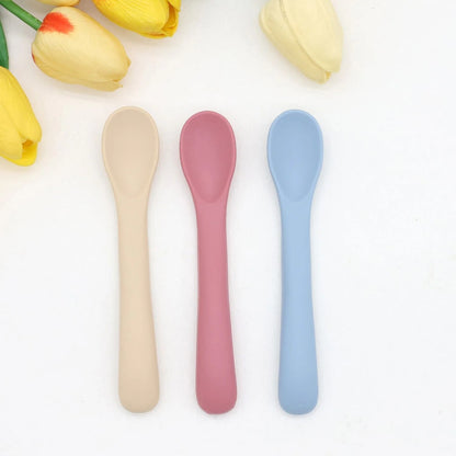 Baby Silicone Soft Feeding Spoon Set For Infants And Toddlers 5