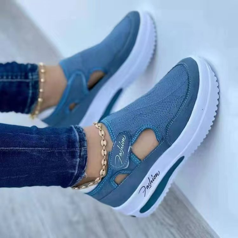 Canvas Sneakers For Women Platform Tennis Shoes Hollow Out Casual Ladies Sport Shoes Female 6