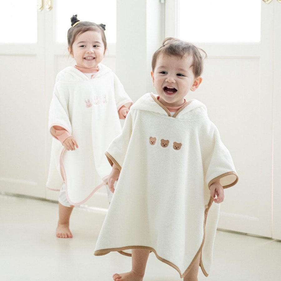 Cute Cartoon Animal Baby Bathrobe Hooded Soft Coral Velvet Towel For Toddlers 2