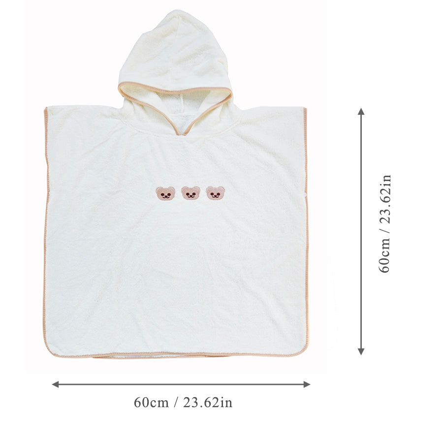 Cute Cartoon Animal Baby Bathrobe Hooded Soft Coral Velvet Towel For Toddlers 3