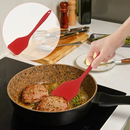 Silicone Non-stick Cooking Spatula, Dense Shovel for Frying Fish and Omelette, Kitchen Tool