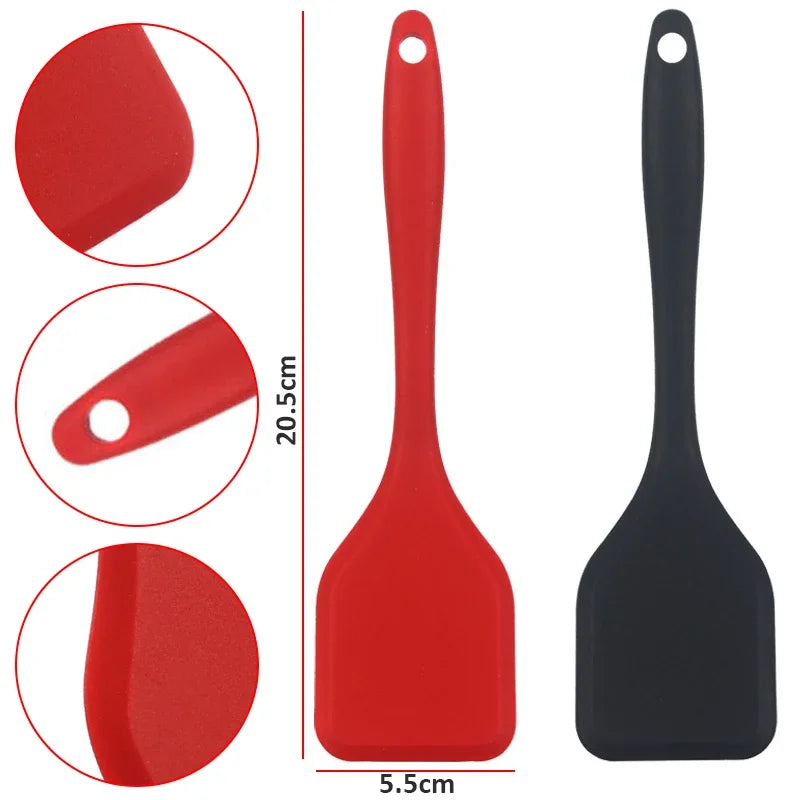 Silicone Non-stick Cooking Spatula, Dense Shovel for Frying Fish and Omelette, Kitchen Tool