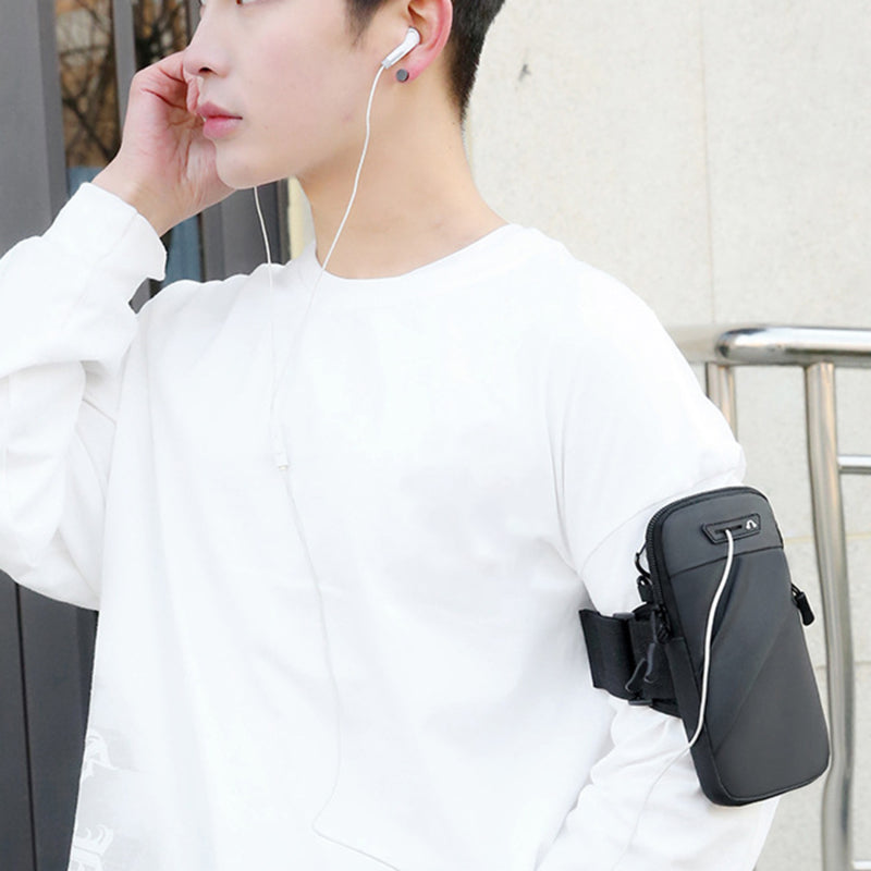 Phone Arm Bag With Headphone Jack Waterproof Breathable Gym Holder 4