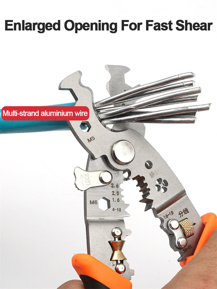 Adjustable Electrical Wire Stripping Pliers Terminal Hand Tool