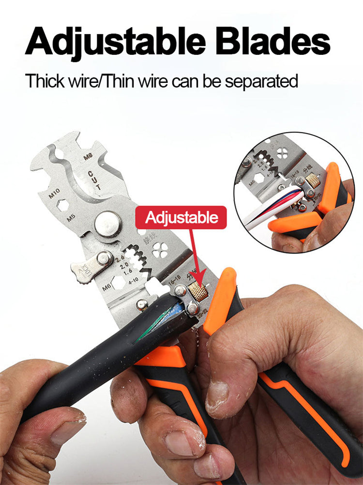 Adjustable Electrical Wire Stripping Pliers Terminal Hand Tool