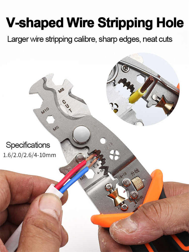 Adjustable Electrical Wire Stripping Pliers Terminal Hand Tool