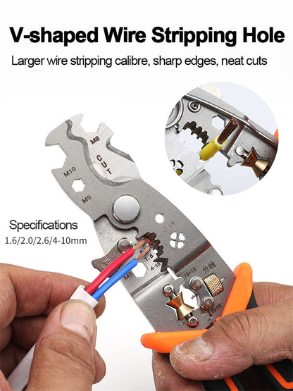 Adjustable Electrical Wire Stripping Pliers Terminal Hand Tool