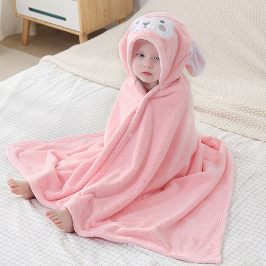 Newborn Super Soft Baby Hooded Bathrobe Towel Blanket For Toddlers Boys Girls 8