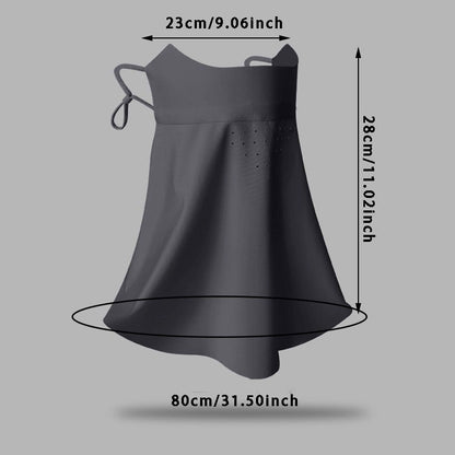 Breathable Sunscreen Mask For Women Imitation Ice Silk Antiultraviolet Summer Thin Cover 1