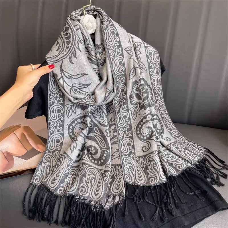 Luxury Cashmere Pashmina Shawl Winter Scarf For Women 1