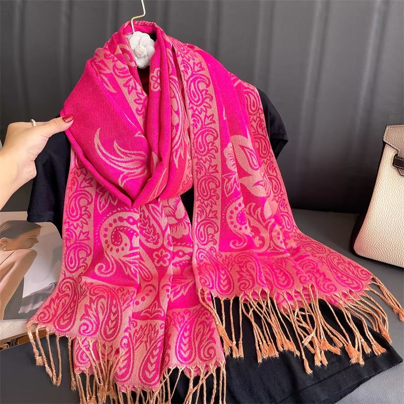 Luxury Cashmere Pashmina Shawl Winter Scarf For Women 2