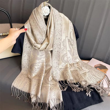 Luxury Cashmere Pashmina Shawl Winter Scarf For Women 3