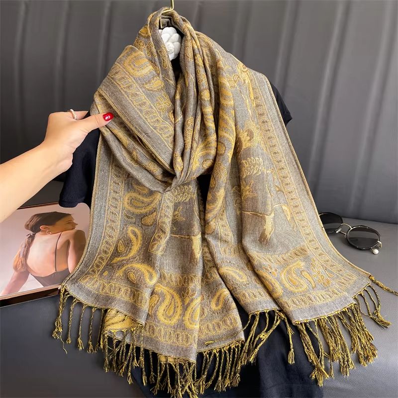 Luxury Cashmere Pashmina Shawl Winter Scarf For Women 4