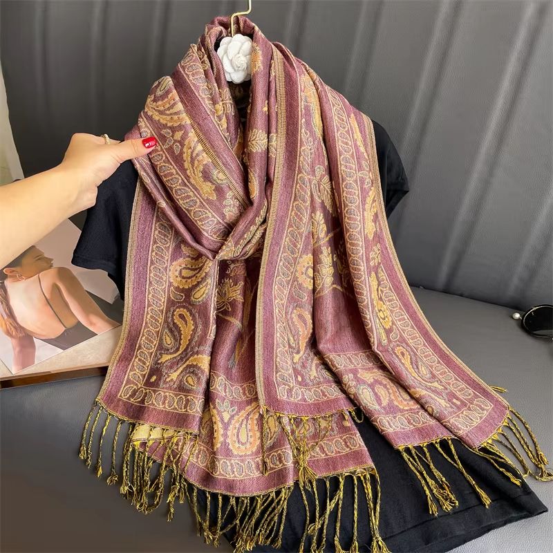 Luxury Cashmere Pashmina Shawl Winter Scarf For Women 6