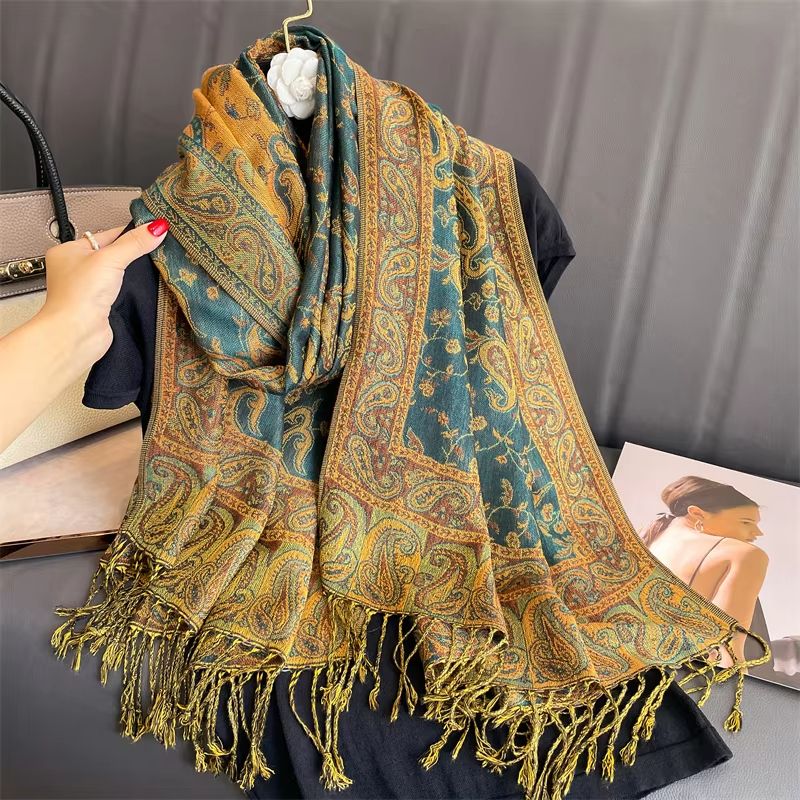Luxury Cashmere Pashmina Shawl Winter Scarf For Women 8