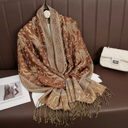 Luxury Cashmere Pashmina Shawl Winter Scarf For Women 10