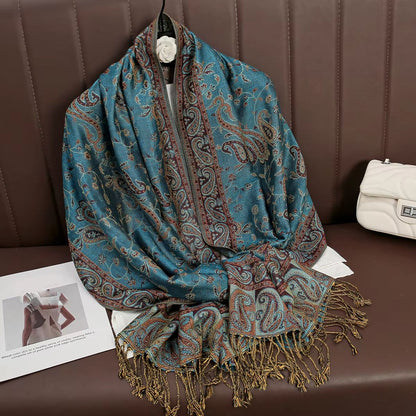 Luxury Cashmere Pashmina Shawl Winter Scarf For Women 11