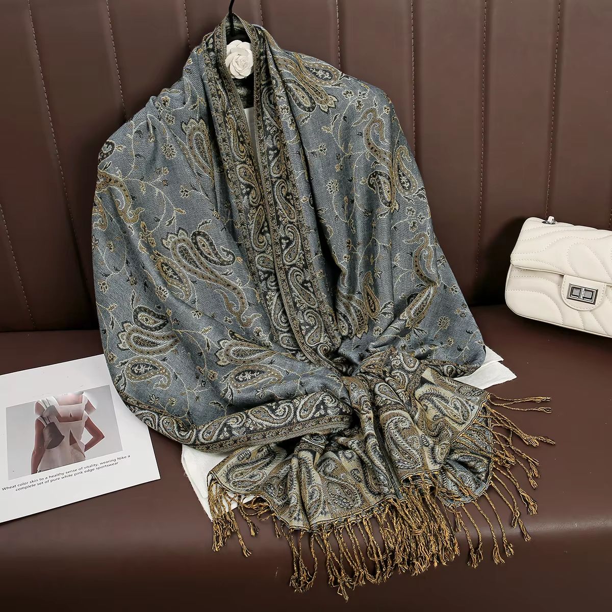 Luxury Cashmere Pashmina Shawl Winter Scarf For Women 12