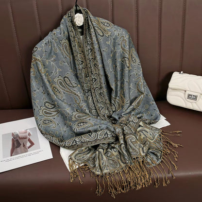 Luxury Cashmere Pashmina Shawl Winter Scarf For Women 12