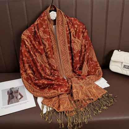 Luxury Cashmere Pashmina Shawl Winter Scarf For Women 13