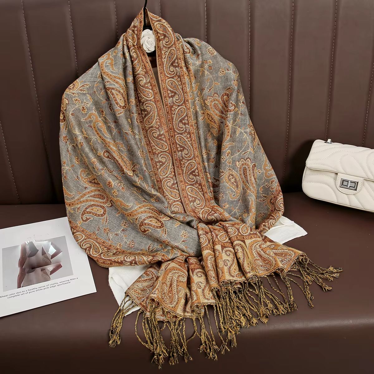 Luxury Cashmere Pashmina Shawl Winter Scarf For Women 15