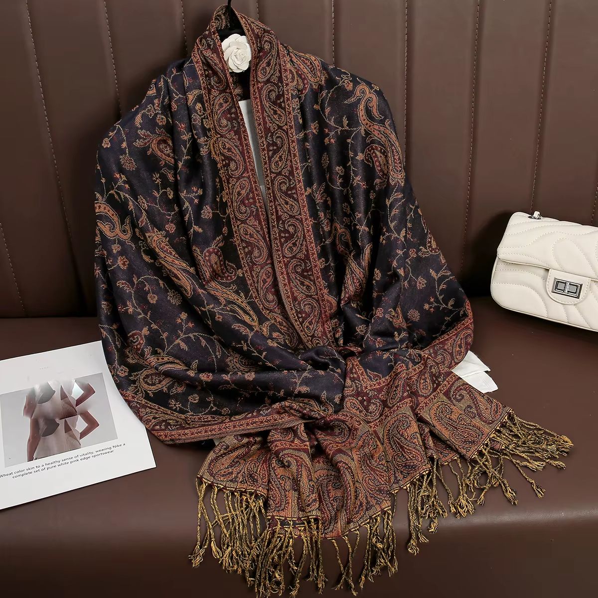 Luxury Cashmere Pashmina Shawl Winter Scarf For Women 16