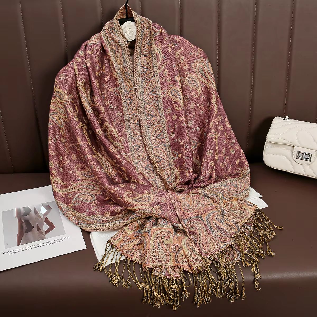 Luxury Cashmere Pashmina Shawl Winter Scarf For Women 17